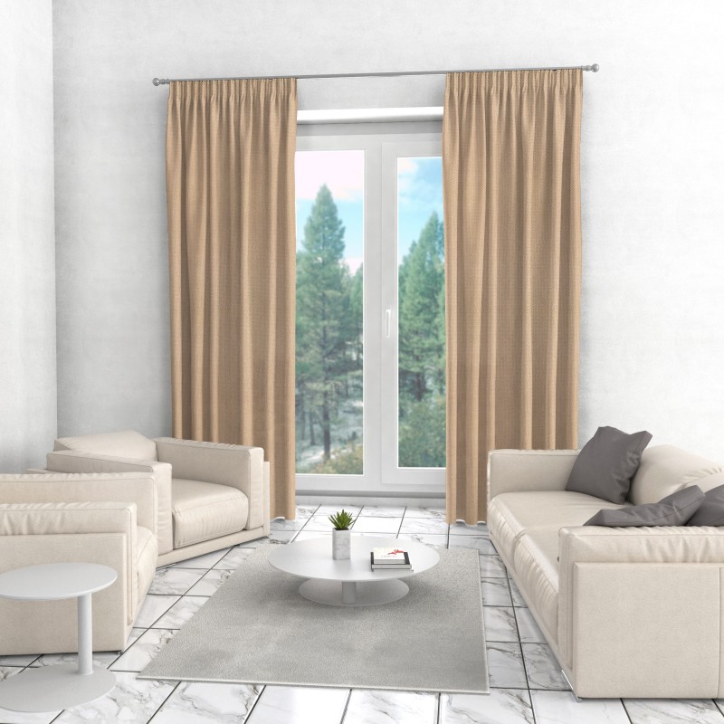 Naktinės užuolaidos, smėlio atspalvio 