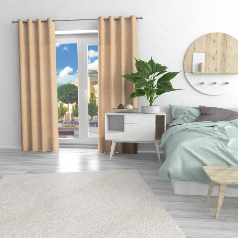 Naktinės užuolaidos, smėlio atspalvio 