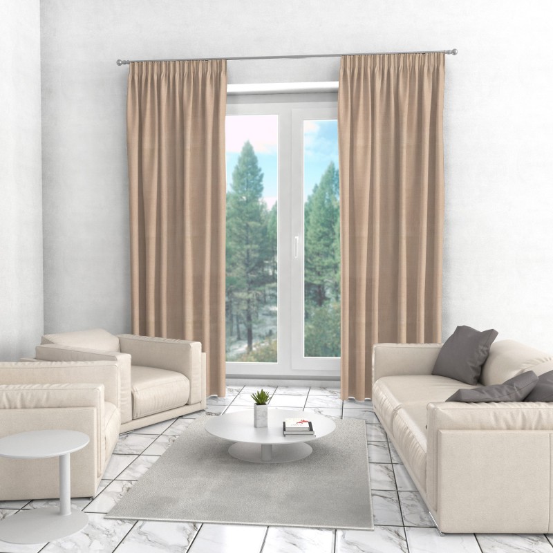 Naktinės užuolaidos, smėlio atspalvio 