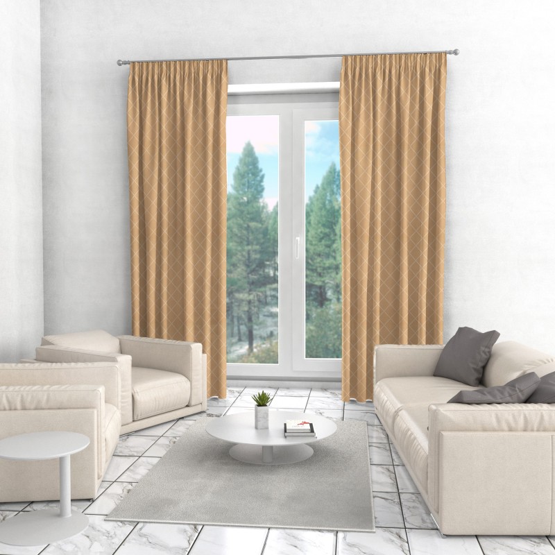 Naktinės užuolaidos, smėlio atspalvio 