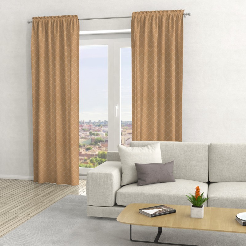 Naktinės užuolaidos, smėlio atspalvio 