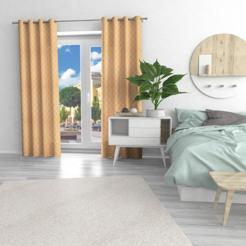 Naktinės užuolaidos, smėlio atspalvio 