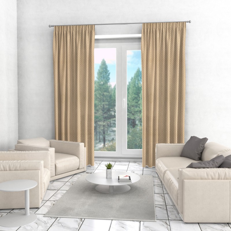 Naktinės užuolaidos, smėlio atspalvio 