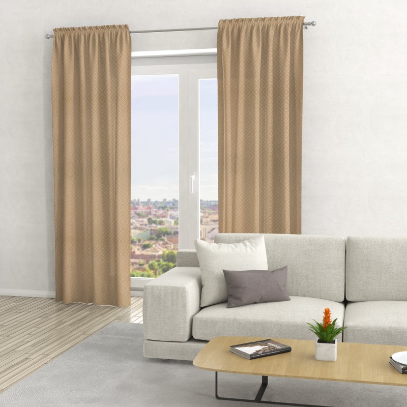 Naktinės užuolaidos, smėlio atspalvio 