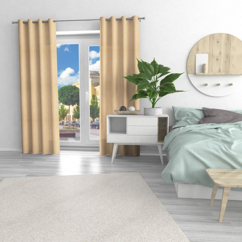 Naktinės užuolaidos, smėlio atspalvio 