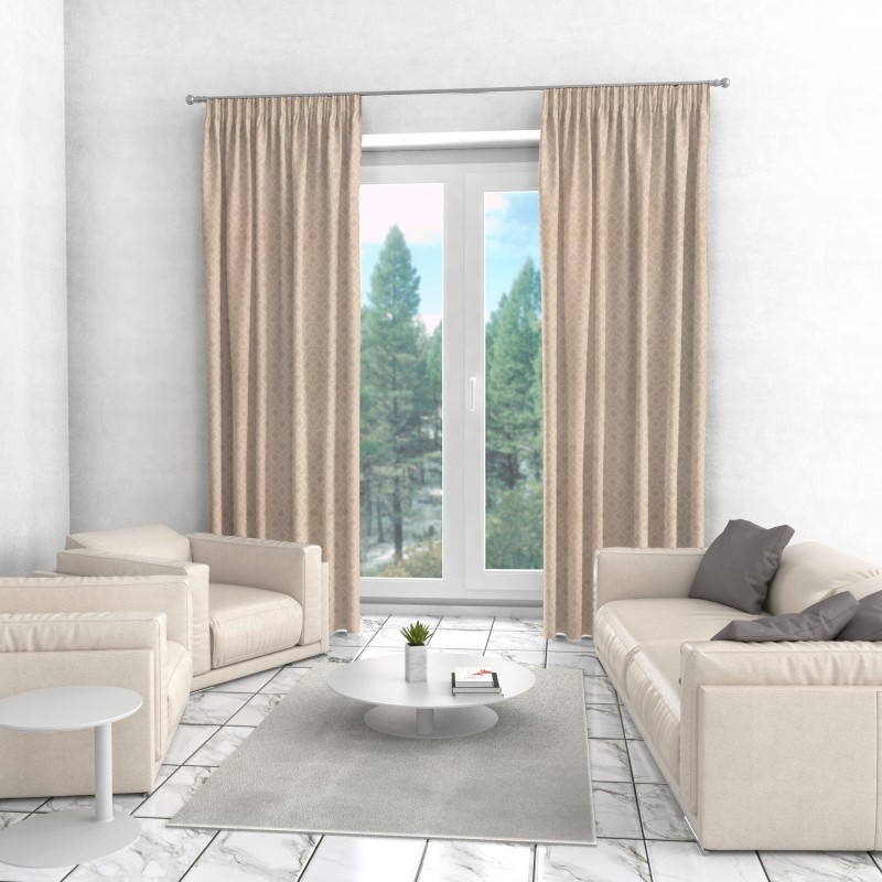 Naktinės užuolaidos, smėlio atspalvio 