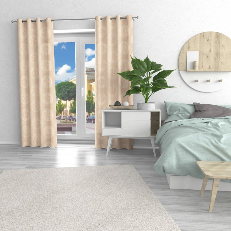 Naktinės užuolaidos, smėlio atspalvio 