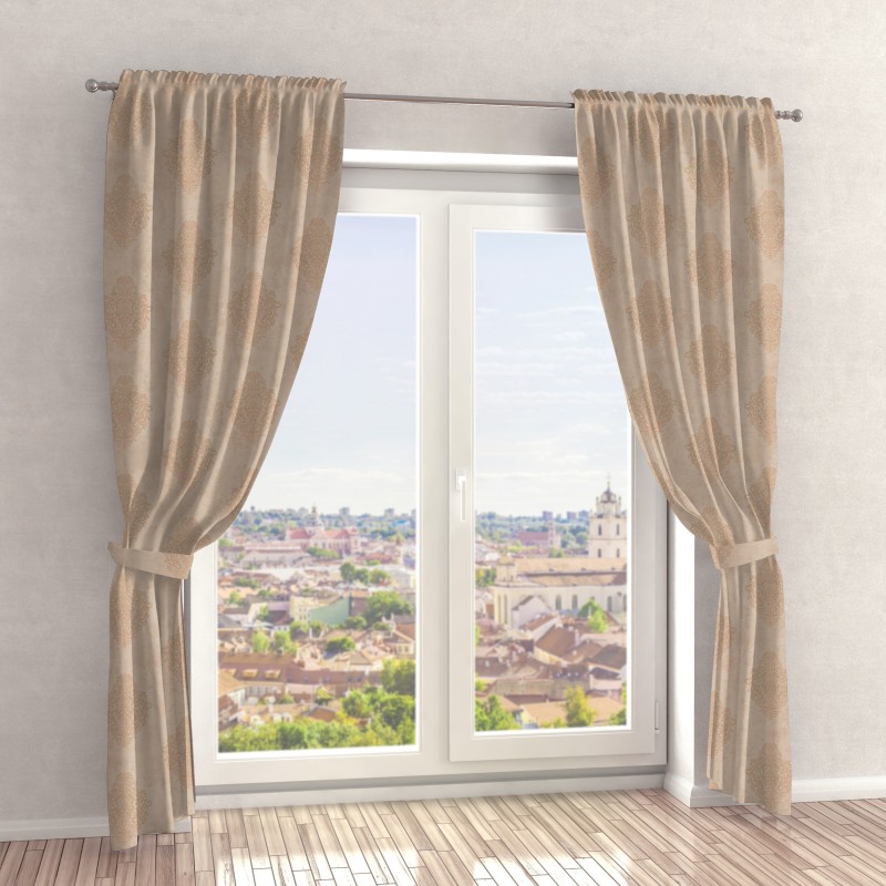 Naktinės užuolaidos, smėlio atspalvio 