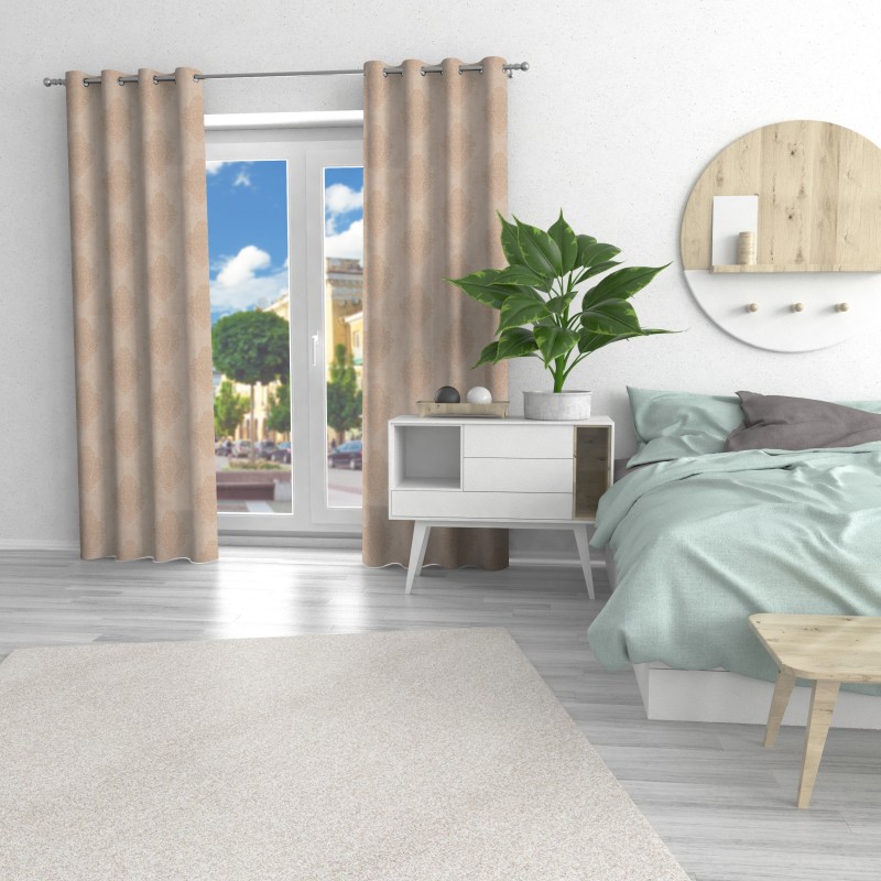 Naktinės užuolaidos, smėlio atspalvio 