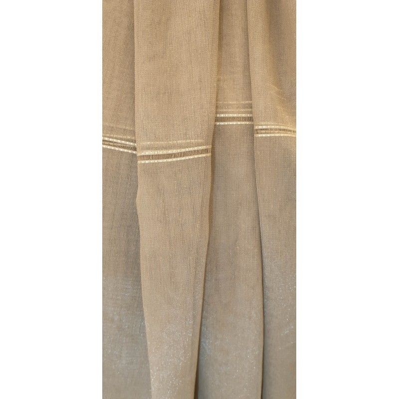 Dieninės užuolaidos, Smėlio spalvos, blizgios užuolaidos, su juostelėmis