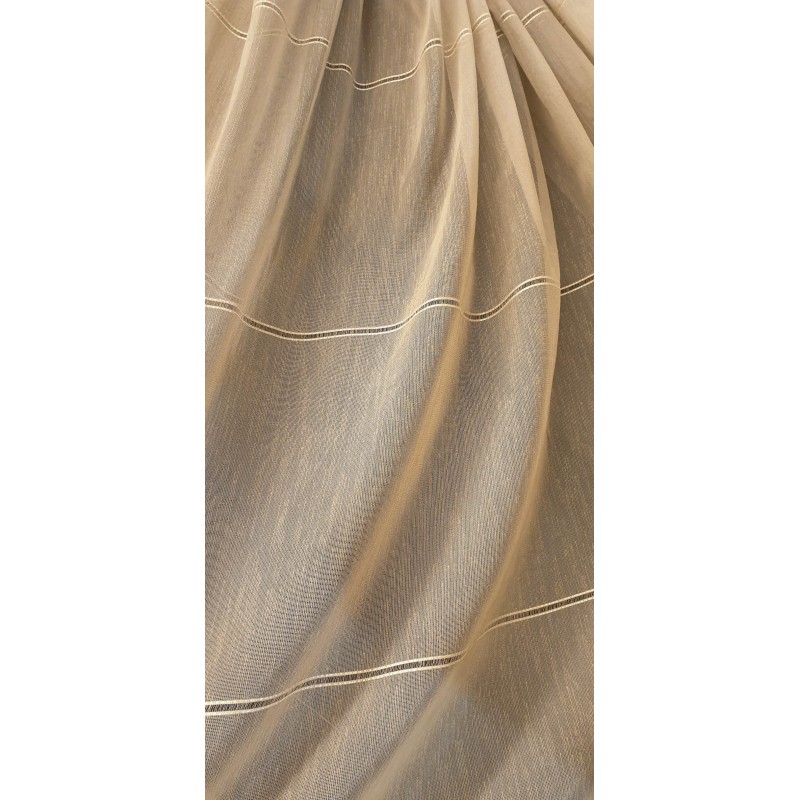 Dieninės užuolaidos, Smėlio spalvos, blizgios užuolaidos, su juostelėmis