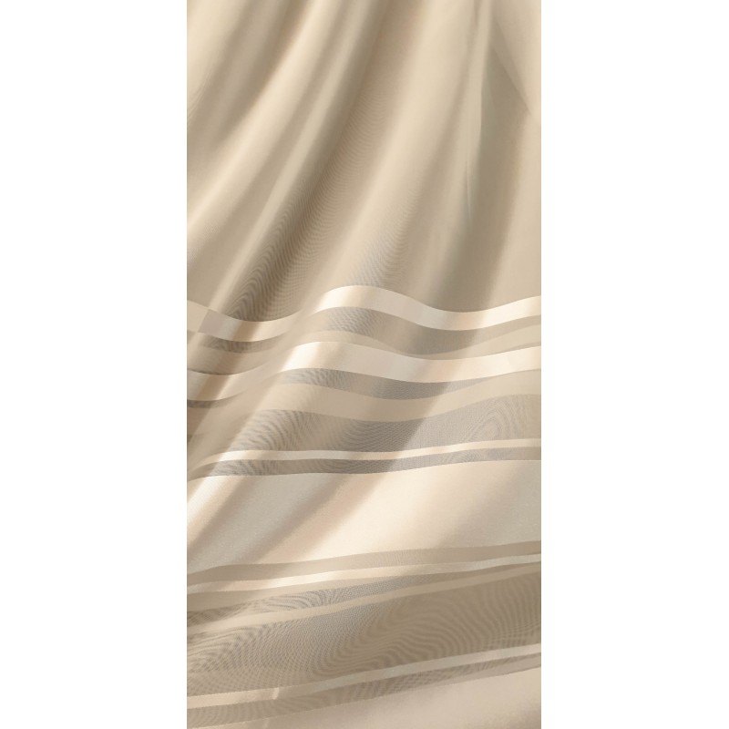 Dieninės užuolaidos, Kreminės spalvos  su juostomis