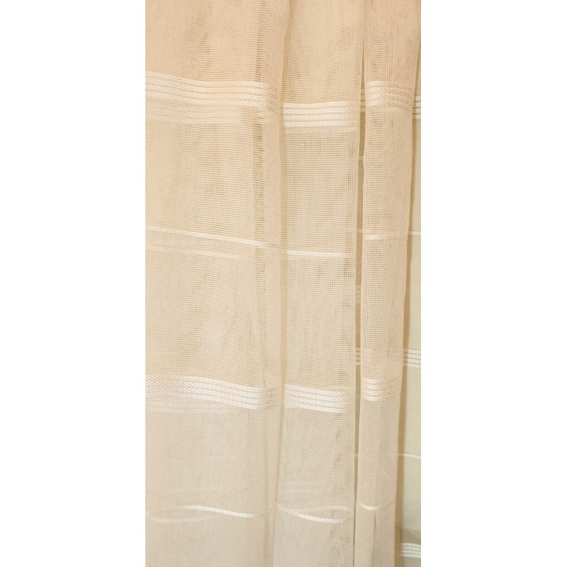 Dieninės užuolaidos, Kreminės spalvos užuolaidos su juostomis