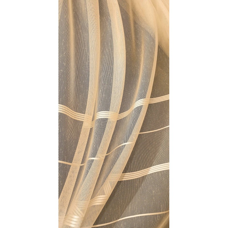 Dieninės užuolaidos, Kreminės spalvos užuolaidos su juostomis