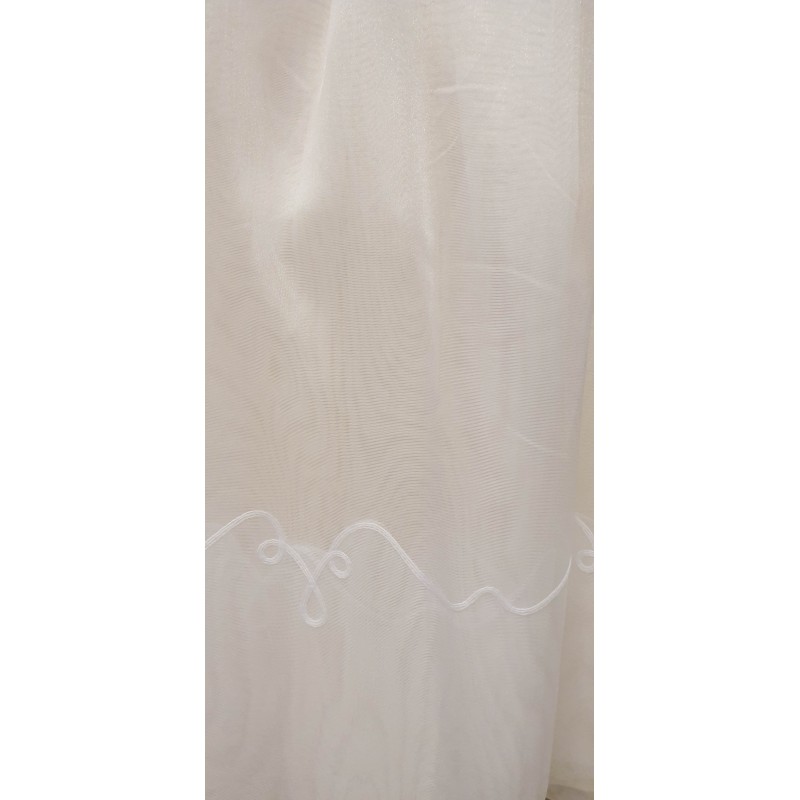 Dieninės užuolaidos, Baltos su tankesne apačia 