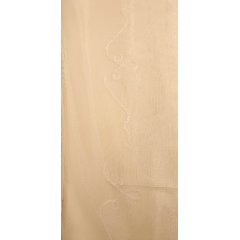 Dieninės užuolaidos, Smėlio spalvos su tankesne apačia 