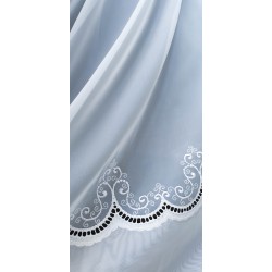 Dieninės užuolaidos, Raštuotos, melsvos užuolaidos