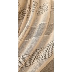 Dieninės užuolaidos, Kreminės spalvos  su juostomis