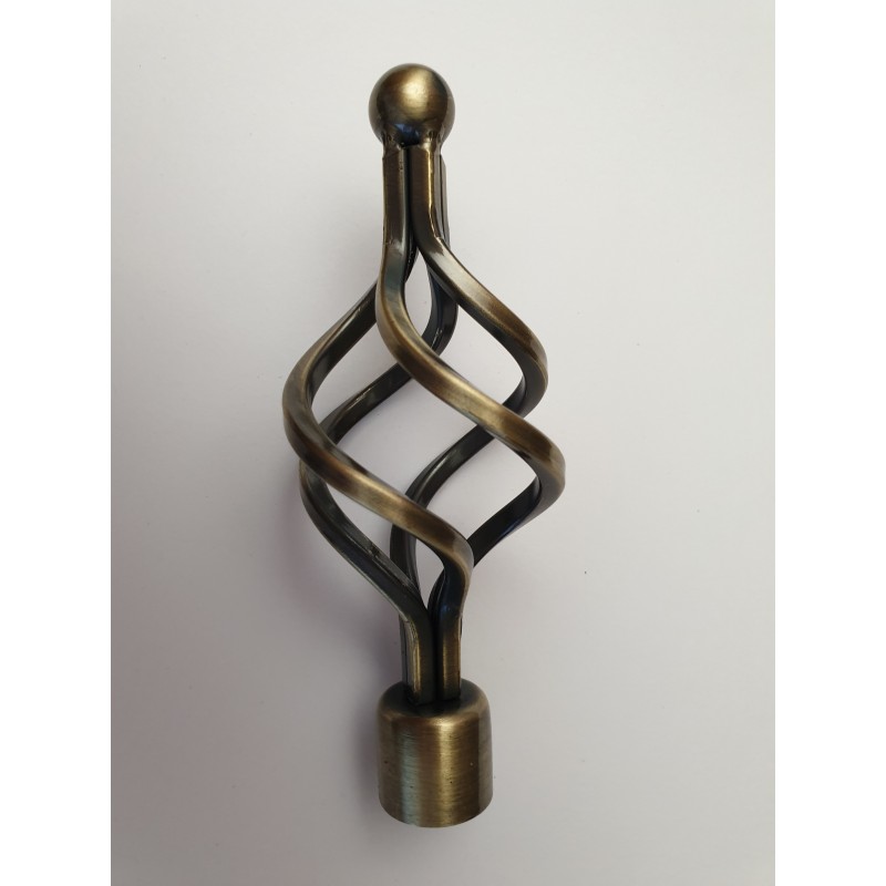 Antikinės bronzos 19mm Karūnėlės antgalis