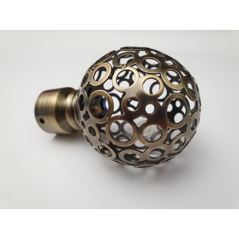 Antikinės bronzos 19mm Jungle antgalis