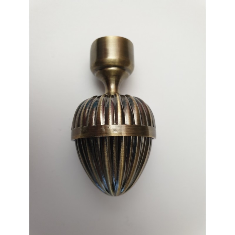 Antikinės bronzos 19mm Odeon midi antgalis