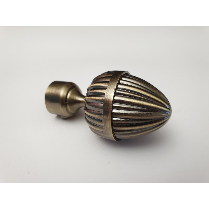 Antikinės bronzos 19mm Odeon midi antgalis