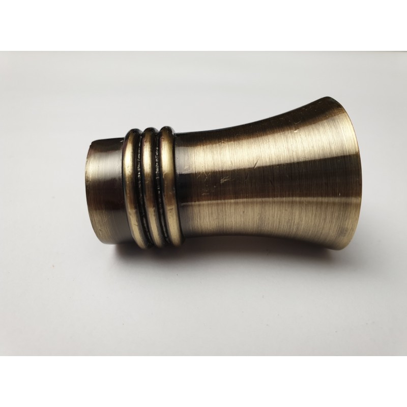 Antikinės bronzos 19mm tradis antgalis