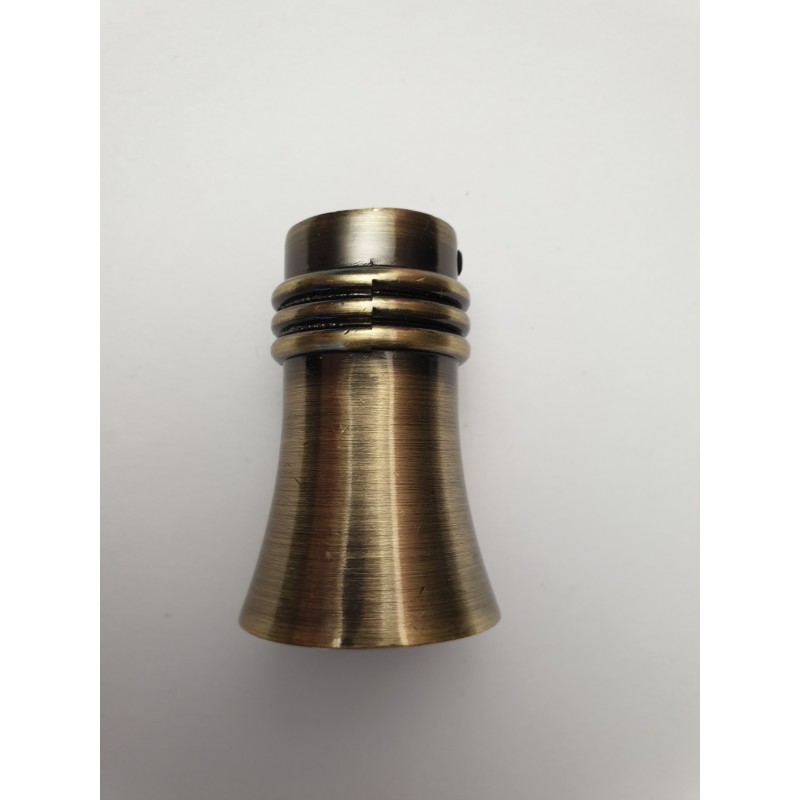 Antikinės bronzos 19mm tradis antgalis