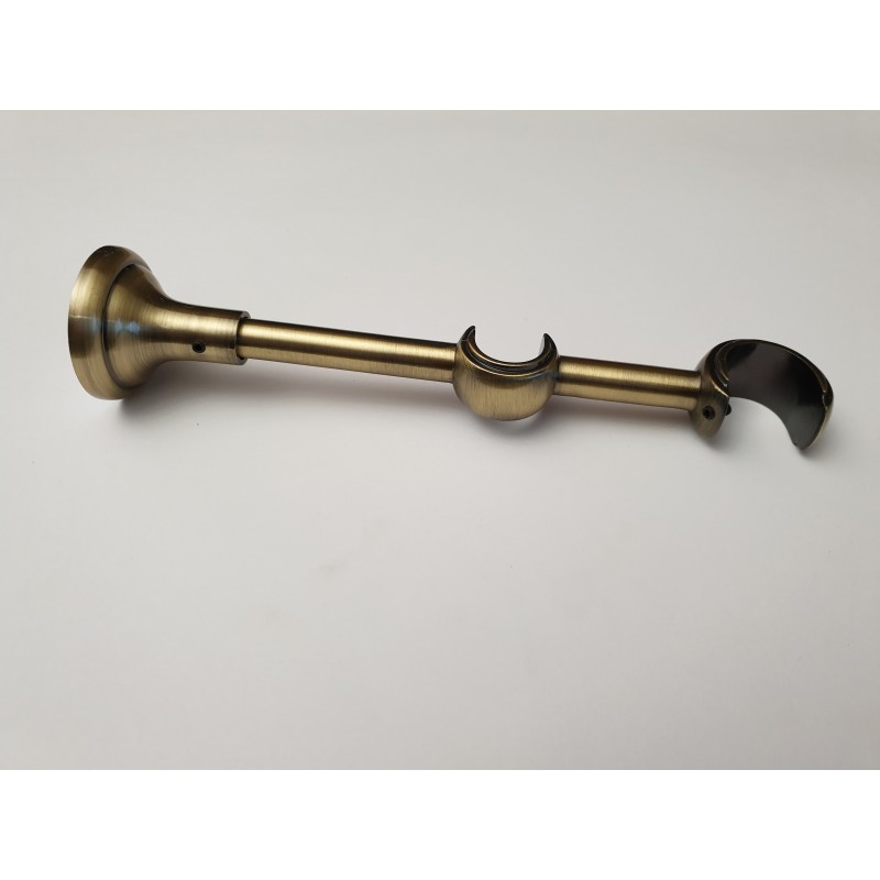 Antikinės bronzos 19mm Atvira dviguba kojelė