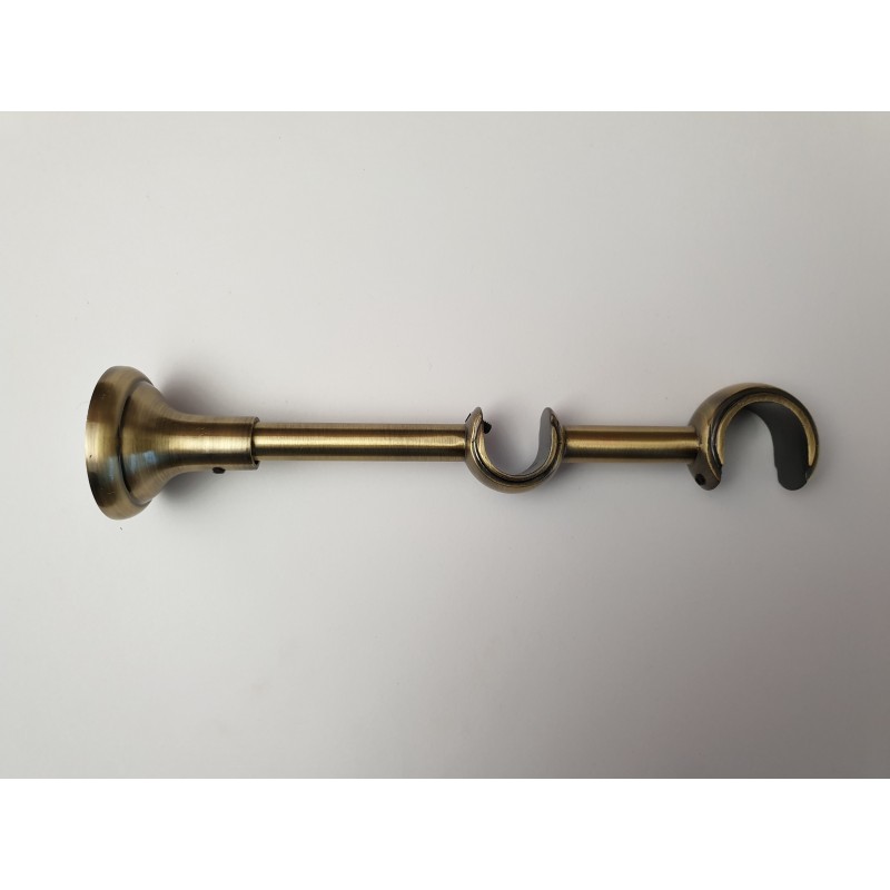 Antikinės bronzos 19mm Atvira dviguba kojelė