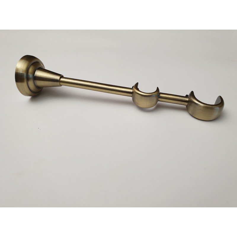 Antikinės bronzos 19mm Atviros dvigubos kojelės