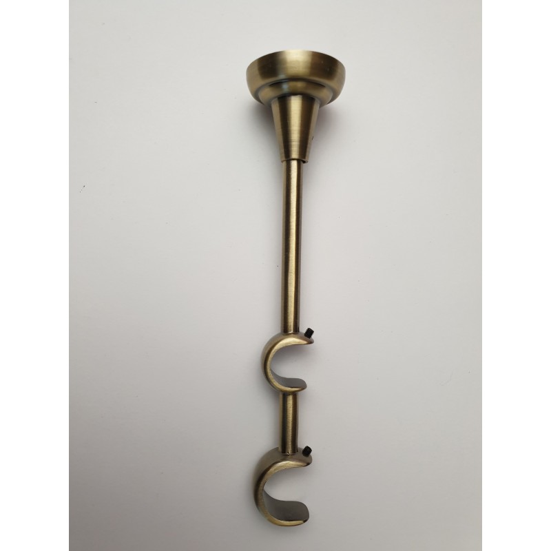 Antikinės bronzos 19mm Atviros dvigubos kojelės