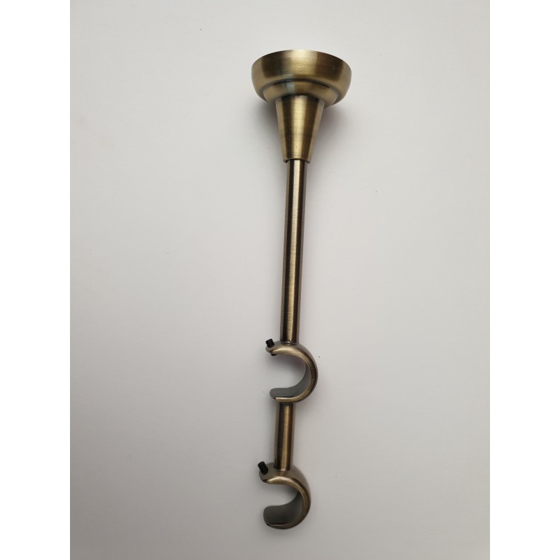 Antikinės bronzos 19mm Atviros dvigubos kojelės