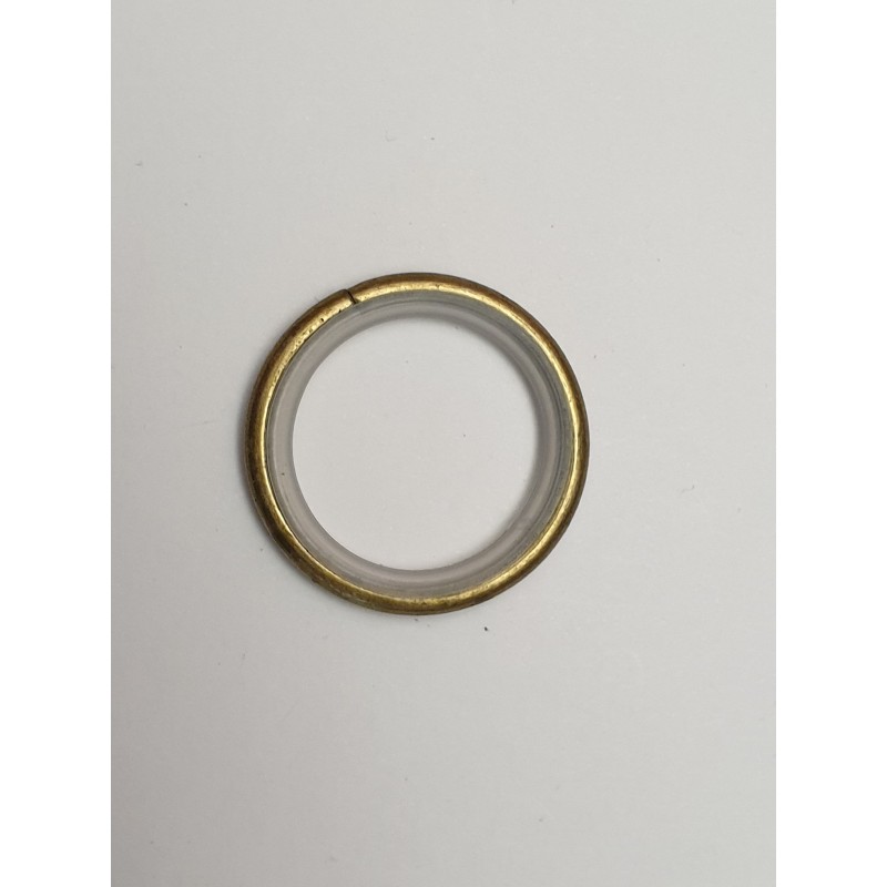 Antikinės bronzos 19mm Žiedelis su plastiku