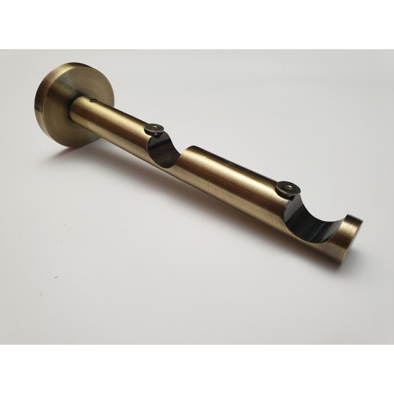 Antikinės bronzos 19mm Dviguba apvali kojelė lazdai