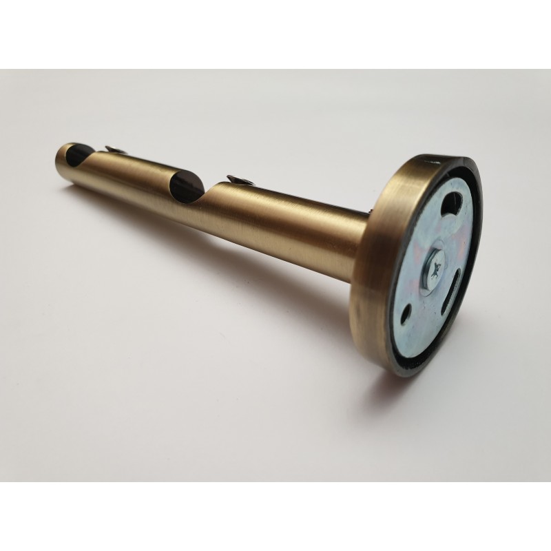 Antikinės bronzos 19mm Dviguba apvali kojelė lazdai