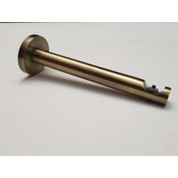 Antikinės bronzos 19mm Vienguba apvali kojelė bėgeliui