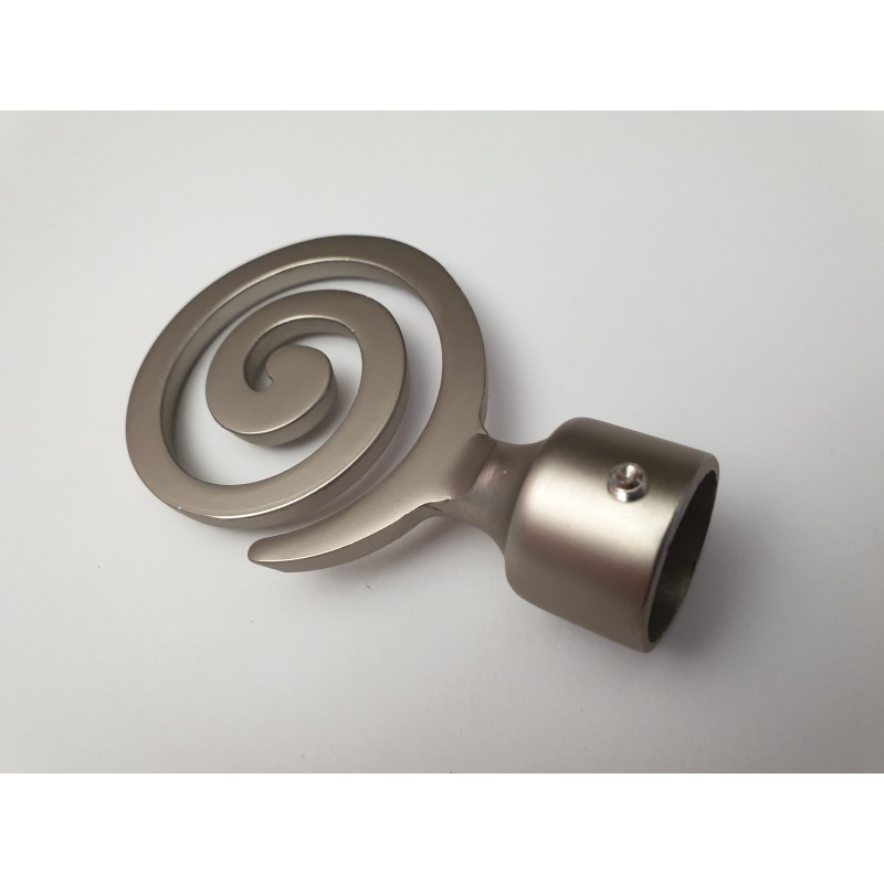 Matinio sidabro 19mm Spiralė antgalis