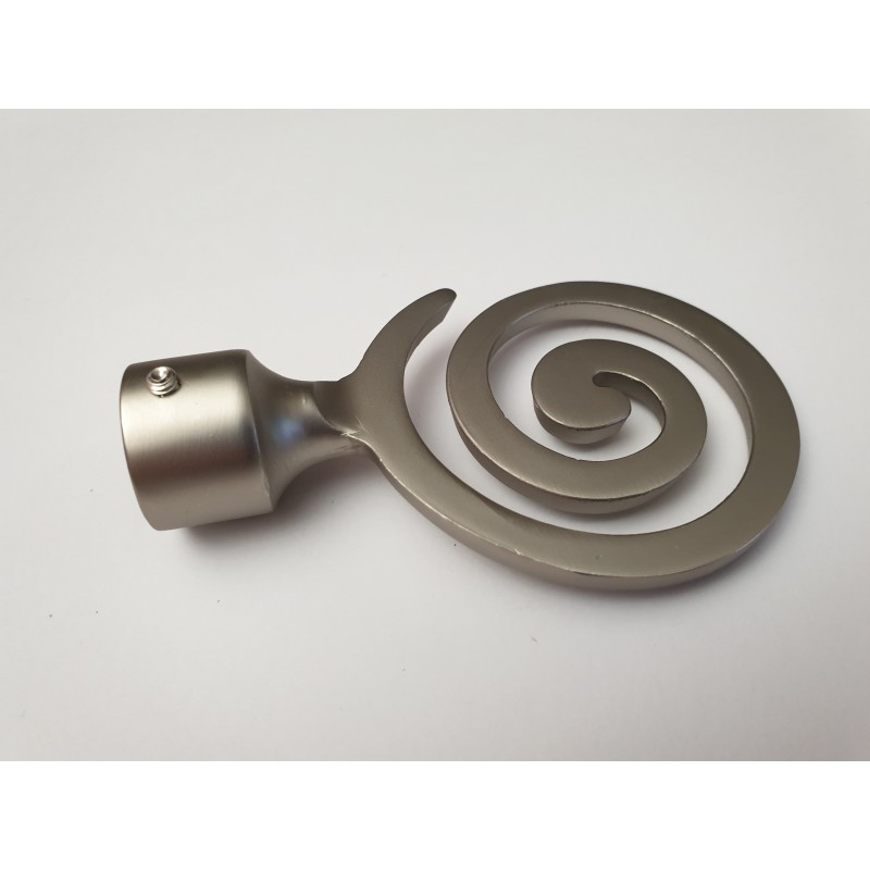 Matinio sidabro 19mm Spiralė antgalis