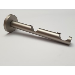 Matinio sidabro 19mm Dviguba apvali kojelė lazdai