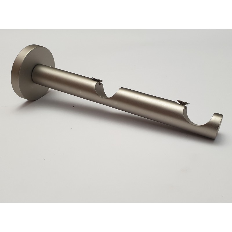 Matinio sidabro 19mm Dviguba apvali kojelė lazdai