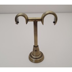 Antikinės bronzos 25mm Lubinės dvigubos kojelės