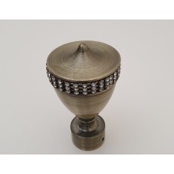 Antikinės bronzos 25mm Vienna antgalis