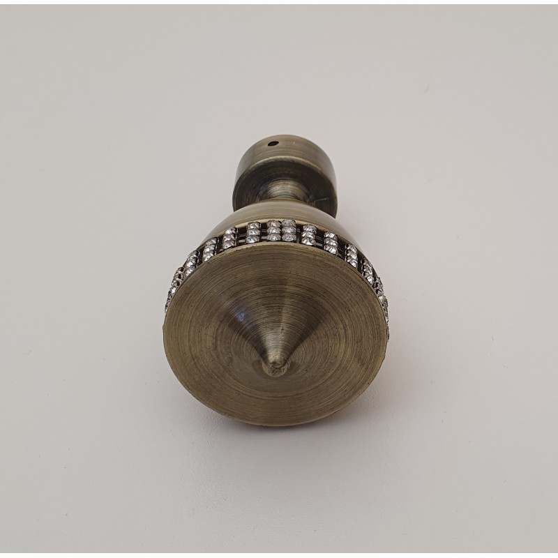 Antikinės bronzos 25mm Vienna antgalis