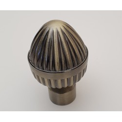 Antikinės bronzos 25mm Odeon midi antgalis