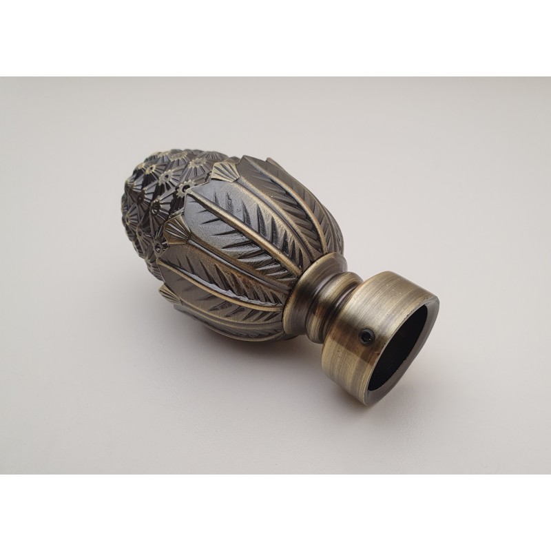 Antikinės bronzos 25mm Kedras antgalis