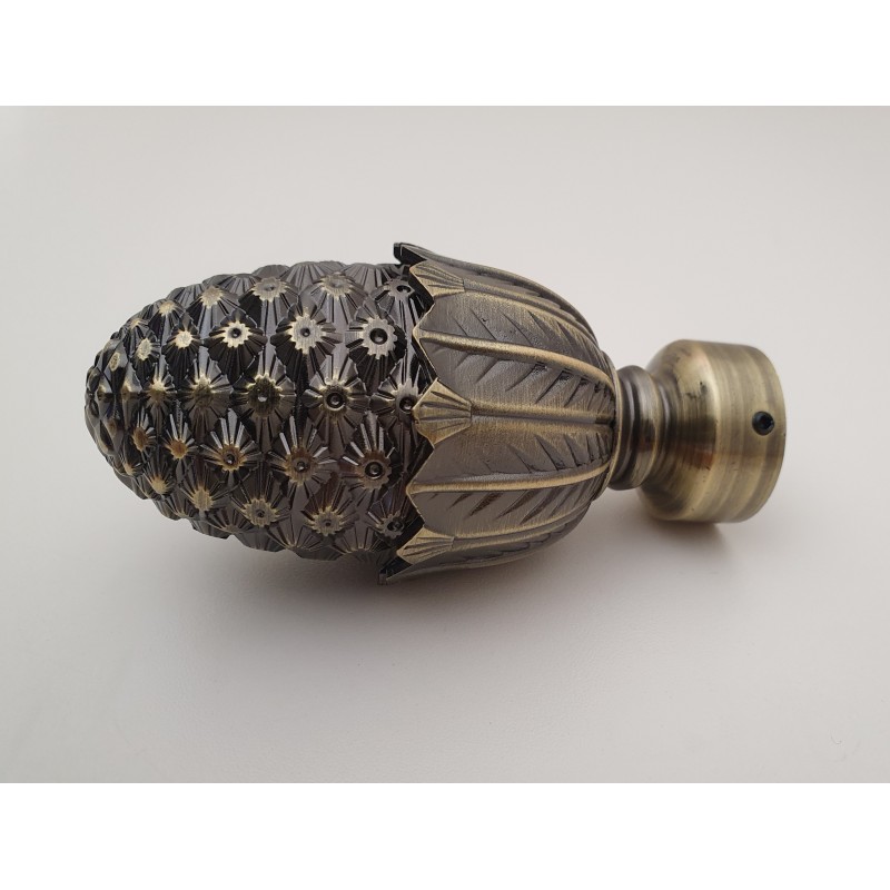 Antikinės bronzos 25mm Kedras antgalis