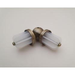 Antikinės bronzos 25mm Kampas antgalis