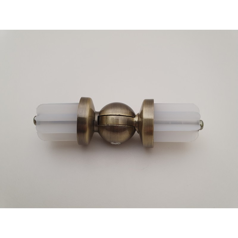 Antikinės bronzos 25mm Kampas antgalis