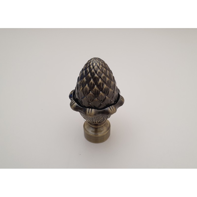 Antikinės bronzos 25mm Kankorėžis antgalis